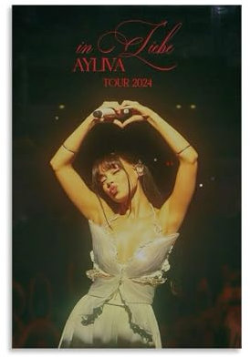 Ayliva Poster Vintage Singer Music Cover Für Zimmer, Ästhetische Leinwand-Wandkunst, Schlafzimmer-Dekor Poster 12x18inch(30x45cm)