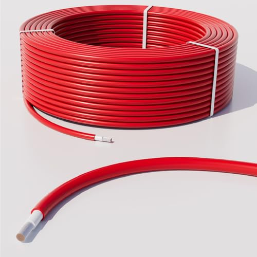 35Fahrenheit Solar Cable H1Z2Z2-K 6 mm² 50 m Extension Cable UV-Resistant Photovoltaic Cable Red UV and Weather Resistant for PV Solar System