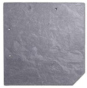 Naturschiefer Wabe gelocht, 20x20 cm (10 Stk.) Fassadenverkleidung Dachdeckung ökologisches Baumaterial Hohe Lebensdauer Witterungsbeständigkeit pflegeleicht