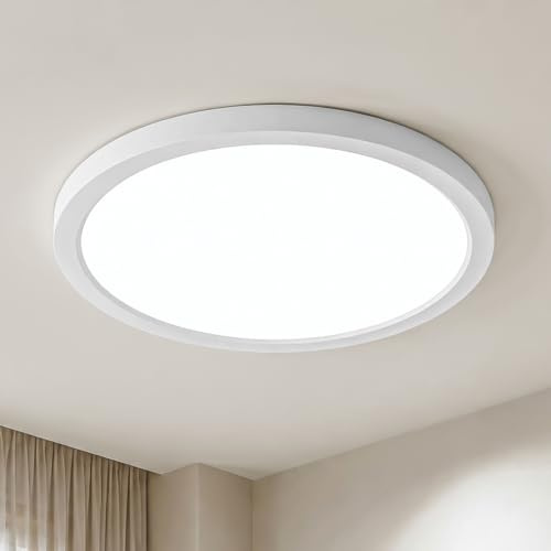 LQWELL LED Deckenleuchte Ultra Dünn Weiß 60cm 50W 6000K