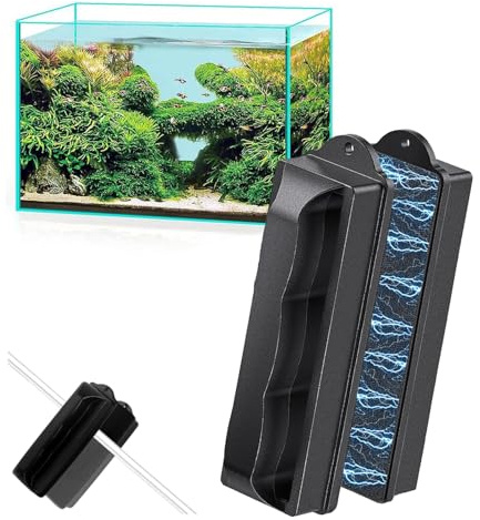 JOYOLA Aquarium Glas Starke Magnetbürste, Magnetisches Reinigungswerkzeug, Aquarium Scheibenreiniger, Scheibenputzer zur Reinigung von Fenstern Glastüren Aquarien