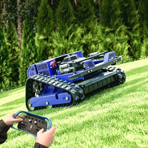 Robot Tosaerba telecomandato su ciniglia, 4 x 4, ibrido di olio-elettrico, per terreni incidenti e decespugliamento