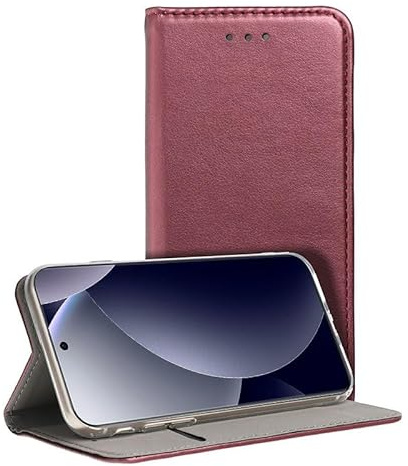 Cool Flip-Cover für Xiaomi, Redmi Note 15 Pro, 5G / Poco M8 Pro, 5G, glatt, Burgunderrot