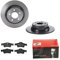 2 Bremsscheiben Voll 300 mm + Bremsbeläge Hinten von Brembo Voll (1420-53755) Bremsensatz Bremsanlage Bremsen-Kit,Bremsenset, Bremsscheiben, Bremsbeläge, Bremsen-Set, Beläge, Bremsbelag,