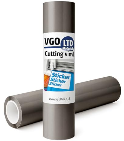 Armario de mate parte trasera adhesiva Vinilo Covering Craft Gris oscuro 610 mm M2029, gris oscuro, A5