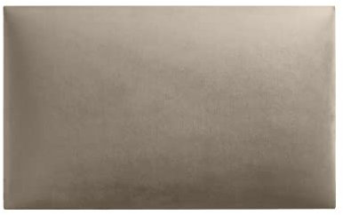 Mocadu Coussin Mural Velours avec 50 mm de Rembourrage - Tissu Lit Tête de lit - Décoration Murale - Panneaux muraux | 50 x 30 (Beige RV16)