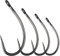 Luroad 50pcs Barbless Carp Coarse Eyed Fishing Hook Size 2, 4, 6, 8, 10, Available in Teflon Shank Hook & Wide Gape Hook Freshwater Saltwater (Hook size 10, Curved Shank)
