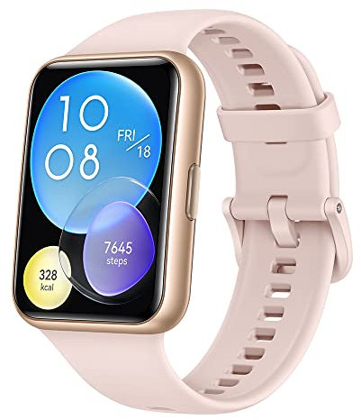 HUAWEI WATCH Fit 2 Montres connectées, Écran FullView avec Bords Ultra-fins, GPS, Appels Bluetooth,Suivi d'un mode de vie sain, Animations d'entraînement rapide,Compatible avec iPhone et Android,Rose