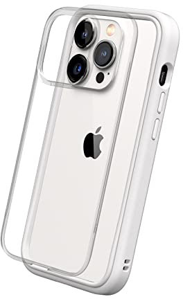 RhinoShield Modulares Case kompatibel mit [iPhone 14 Pro] | Mod NX - Anpassbare & stoßdämpfende Schutzhülle im schlanken Design - 3.5 Meter Fallschutz - Weiß