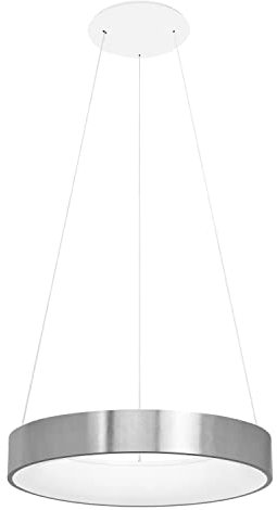 LEDVANCE SUN@HOME CIRCULAR Pendelleuchte, silber, 18,5W, 500lm, regulierbares Weißlicht (2200K-5000K), stufenlos steuerbar, dimmbar, passt das Licht automatisch dem Biorhythmus an, Schutzklasse IP20