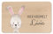 wunderwunsch - Individuelles Holzbrett mit Hochwertigem UV-Druck für Kinder - Personalisiertes Frühstücksbrettchen - Niedliche Motiv-Brettchen mit Namen
