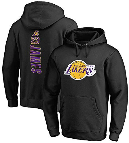 Maglione con Cappuccio Uomo Casual NBA Basketball Clothing Lakers Hoodies Uomo Sports Long Sleeve Casual Pullover Clothing,M