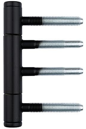 Melina24 Einbohrband 3-teilig Türband schwarz Pulverbeschichtet V0026 - V 4400 WF