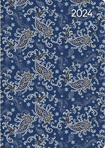 Ladytimer Mini Paisley 2024 - Taschen-Kalender 8x11,5 cm - Muster - Weekly - 144 Seiten - Notiz-Buch - Alpha Edition