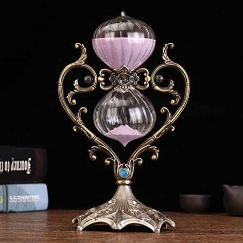Sablier, sablier de 30 minutes, sablier en verre, verre décoratif, horloge de sable, grand sablier en laiton pour cadeaux, mariage, maison, bureau, décoration