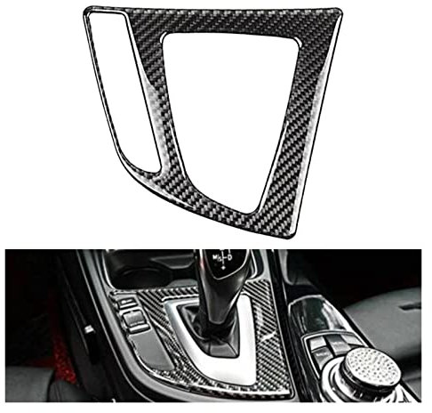 JORAsa Kohlefaser-Innenraum-Schalthebelabdeckung, ABS-Verkleidung, kompatibel mit BMW 3er 4er F32 F30 F31 F33 F36 3GT F34 2014 2015 2016 2017