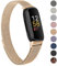 Vancle Strap compatible with Fitbit Inspire 3 Straps for Women Men, Stainless Steel Mesh Loop Adjustable Wristband Replacement Strap (Rose Gold)