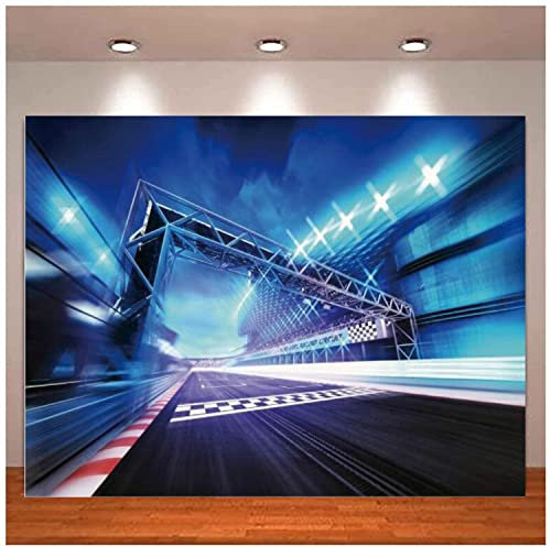 Rennstrecke Fotografie rennen Sport sportlichter Ziel rennstrecke rennstrecke Hintergrund Geburtstagsfeier Banner tribüne Auto 300x200cm