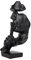 Moaobooh Skulptur Deko，Moderne Minimalistische Abstrakte Skulptur Handwerk Dekoration Wohnzimmer Weinschrank Schlafzimmer Zimmer Dekorationen Büro Dekoration (schwarz)