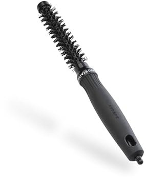Olivia Garden Expert Blowout Shine – Schwarz - 15 - Runde, antistatische Keramikbürste für glänzende und frizzfreie Blowouts