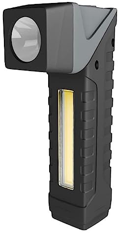 XUPHINX Linterna LED Recargable Con Cabeza Ajustable De 90 Grados Y Linterna Trasera Magnética Con Luz De Trabajo COB Para Acampar En Bicicleta