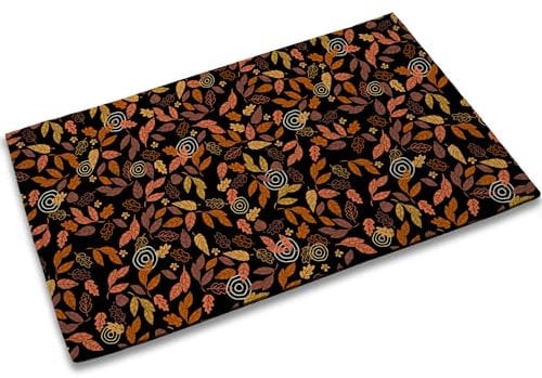 TUBAMQ Hello Spring Door Mat Outdoor, Farmhouse Autumn Leaves Doormat,Welcome Mat for Entrance Home Decor,Rustic Yard Decorative Floor Mat for Home Front Door Indoor(30x17)