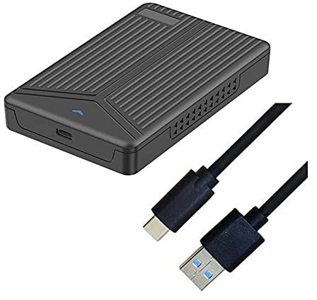 Mnueeop - Carcasa de disco duro móvil USB 3.1 2.5 pulgadas SATA de disco duro SSD soporte de disco duro de 15 mm para ordenador portátil