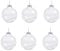 Weihnachtsperlen-Blasen-Glaskugel, transparent, Weihnachtsbaumkugel, Bar-Ornament, 10 cm