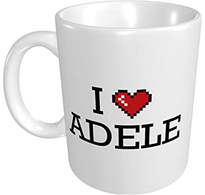 peiyeety Kaffeebecher-Geschenk, ich liebe Adele-Becher, Reise-Kaffeebecher, lustig für Frauen, Kaffeebecher-Geschenk