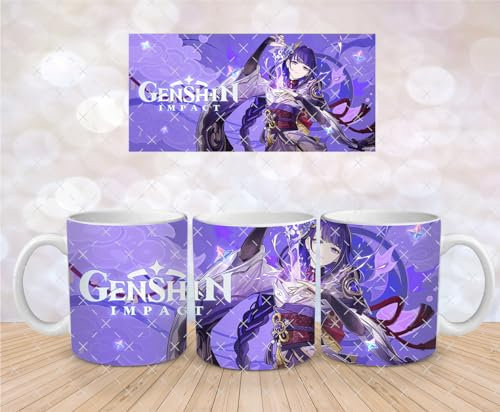 Genshin Impact Tasse: Tolle Designs, Hochwertige Keramik, Perfekt für Gaming Fans (Raiden Shogun)