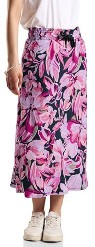 STREET ONE Damen A361454 Floraler Midirock, Magnolia Pink, 34 EU