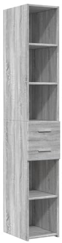 vidaXL Highboard Grau Sonoma 30x42,5x185 cm Holzwerkstoff