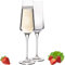 IMPERIAL Sektkelche 220ml Serie 'Athen' Proseccogläser Set 2-Teilig Sektgläser aus Crystalline Glas Spülmaschinenfest