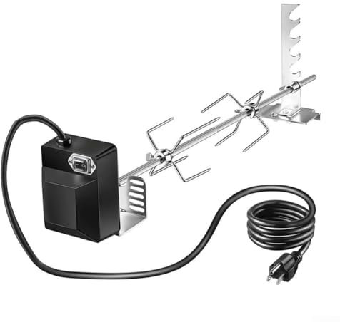 Griglia elettrica per barbecue, kit girarrosto a gas, utensile per barbecue completamente automatico