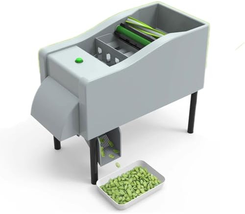 Peladora de guisantes comercial, desgranadora automática de edamame de 40 KG/H, baja tasa de rotura, peladora rápida de frijoles, para edamame, judías verdes, habas, guisantes