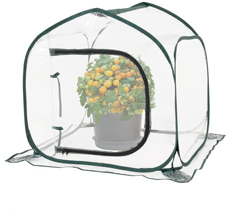Toboom Mini transparent pop-up-växthus för inomhus- och utomhusträdgårdar – bärbart stort utrymme och hållbart