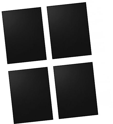 SUPVOX Tapis De Cuisson Antiadhésifs - Lot De 4 Feuilles De Cuisson pour Barbecue Résistantes À La Chaleur Lavables Au Lave-Vaisselle 40 X 50 Cm Noir