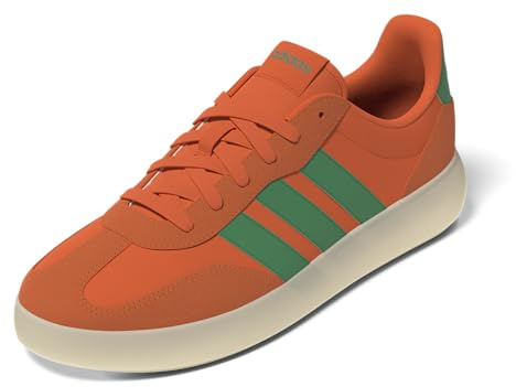 Adidas Men's Barreda Decode Sneaker, Semi Impact Orange/Semi Court Green/Warm Vanilla, 4 UK