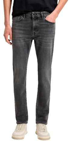 BOSS Mens Delaware BO Delaware Slim-fit Jeans in Grey Comfort-Stretch Denim