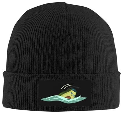 Beanie Winter Mütze Süße Avocado Schwimmen, Skull Beanie Warme Cuffed Plain Hat Weiche Winter Hüte Für Sports Outdoor Skifahren