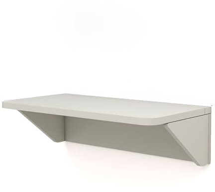 USMGWPBN Schwebender, an der Wand montierter Klappschreibtisch mit Stauraum, ideal für Arbeitszimmer und Büro, Schlichter, klappbarer Holztisch für Wohnzimmer, Balkon, Badezimmer oder Wasch