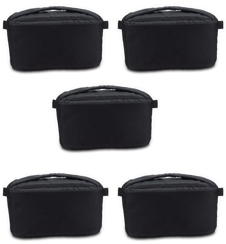 GREOHNMPAW 5X Universal Insert Partition Padded Camera Bag Shockproof Sleeve Cover for Dslr Slr Camera(Black)