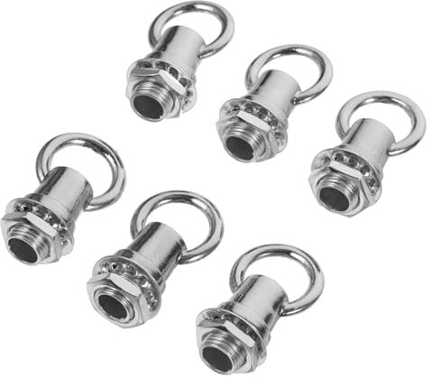 WATIIFUFU Deckenhaken Lampenmutter M10 Aus Zinklegierung 6 Stück Ringschrauben Für Pendelleuchten Und Kronleuchter Hakenbefestigung Mit Hoher Tragkraft Für Selbstgemacht Beleuchtung