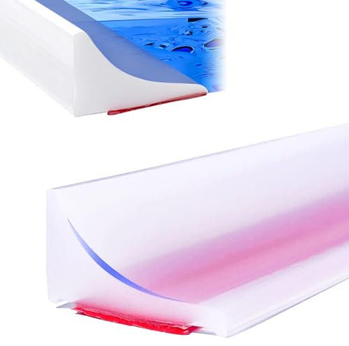 Silikon Wasserstopper Dusche Schwallschutz, 200CM Begehbare Dusche Boden Wassersperre, Silikon Duschschwelle für Rahmenlose Duschtür, Water Stopper Strip für Nass- und Trocken-Trennung (Transparent)