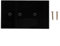 Besshepplo Smart Light Switch Touch Switch Crystals Glass Panel WiFi Light Switch For Voice Wireless Remote Control Timing Funtion For Dimmable Light Bulb Fixture(4 Gang-Black)
