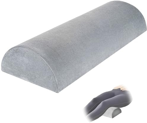 TUAKIMCE Half Moon Memory Foam Pillow, Orthopaedic Leg Positioner for Post-Surgery Recovery, Knee & Lumbar Support Cushion with Ergonomic Design, Leg Elevation Pillow for Side Sleepers, Back Pain Reli