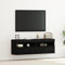 Générique Buffets TV avec lumières LED 2 pcs Chêne Noir 60x30x40 cm,Meubles TV,21.95KG-862211