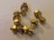 M6X20 BRASS HEX HEAD BOLTS NUTS & WASHERS (PACK 0F 5) BRASS SET SCREWS X5