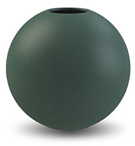Cooee Design Ball Jarrón de cerámica en Forma de Bola, 8 cm, Verde Oscuro