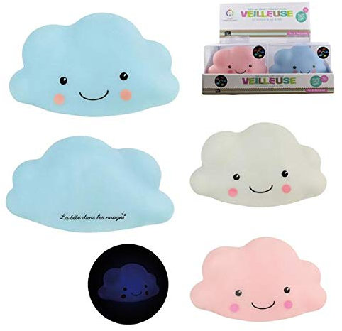 Veilleuse Nuage rose ou bleu